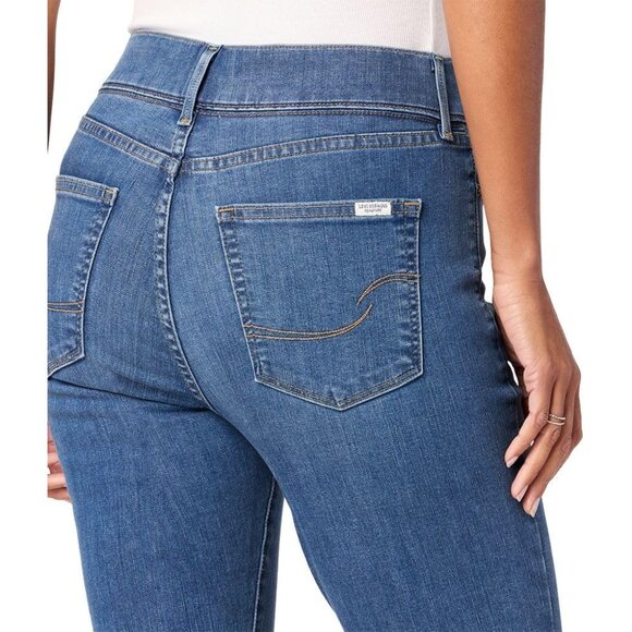 Women's Plus Size Denim Capris Stretch Tummy Control Mid Rise 23 - Picture 5 of 6